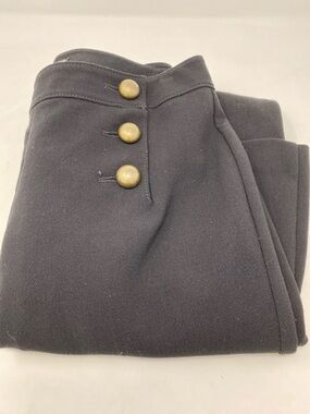 Women’s Express High-Waist Ponte Pants with Brass Buttons Size 4R